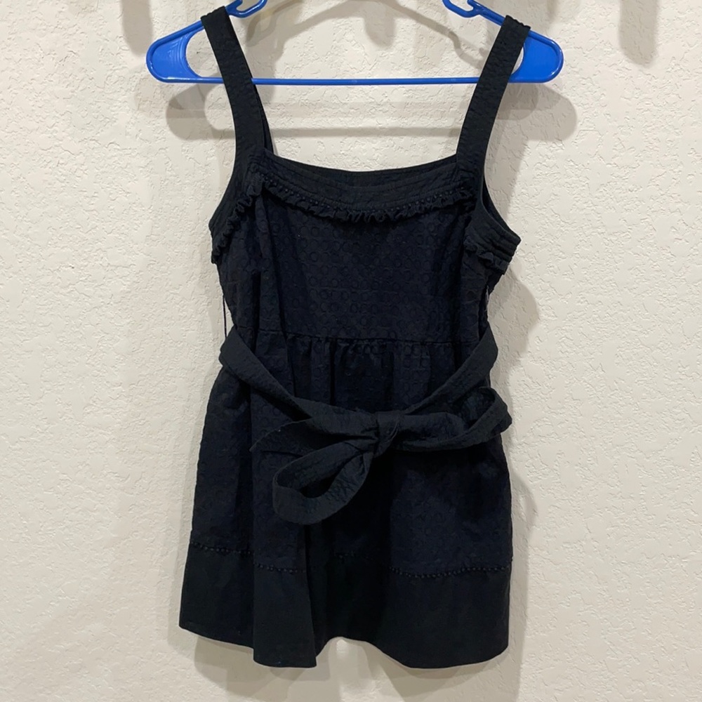 Black Juicy Couture belted tank top size 2